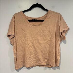 Light‎ pink express short sleeve shirt